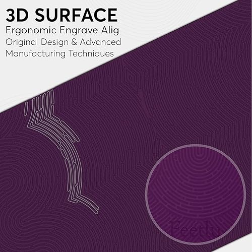 Miniatura 3 de Extra Thick 12mm Exercise Mat Non-Slip, Joint-Friendly & Cushioned Fitness Mat for Yoga, Pilates & Floor Workouts Durable, Supportive & Includes