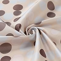 Vista 24 de Seville Farmhouse - Cortina de ducha moderna con estampado de rayas de poliéster, color amarillo, impermeable, cortina de baño, pequeña, 54 pulgadas