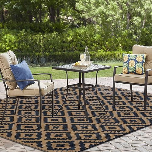 Miniatura 174 de SAND MINE - Alfombras reversibles, alfombra de pajillas de plástico, alfombra de área moderna, alfombra grande para suelo y exteriores, vehículos