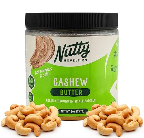 Nutty Novelties Mantequilla de anacardo - Ingredientes totalmente naturales, de origen responsable, sin azúcar añadida, sin colesterol ni