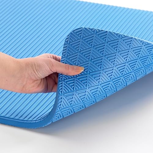 Miniatura 5 de OPTP Pro Fitness Mat - Tapete de entrenamiento suave de media pulgada de grosor para interiores o exteriores, tapete de ejercicio de pilates y yoga,