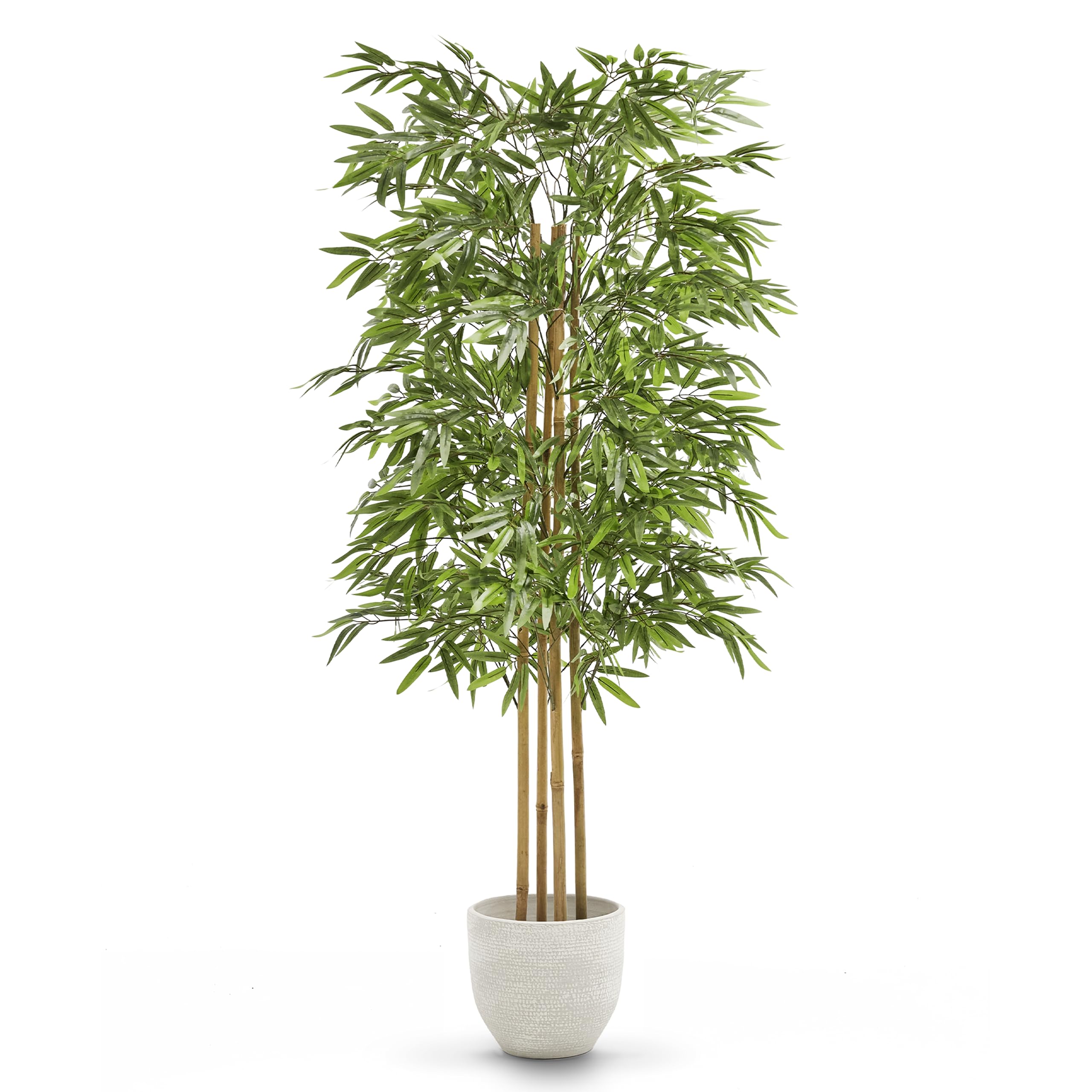 Artificial Bamboo Tree 150 cm for Home and Office Decoration, Tree, Hyper-realistic Decorative Artificial Plant with Natural Trunk and Canes Artificial bamboo, Decorative Artificial Plant
