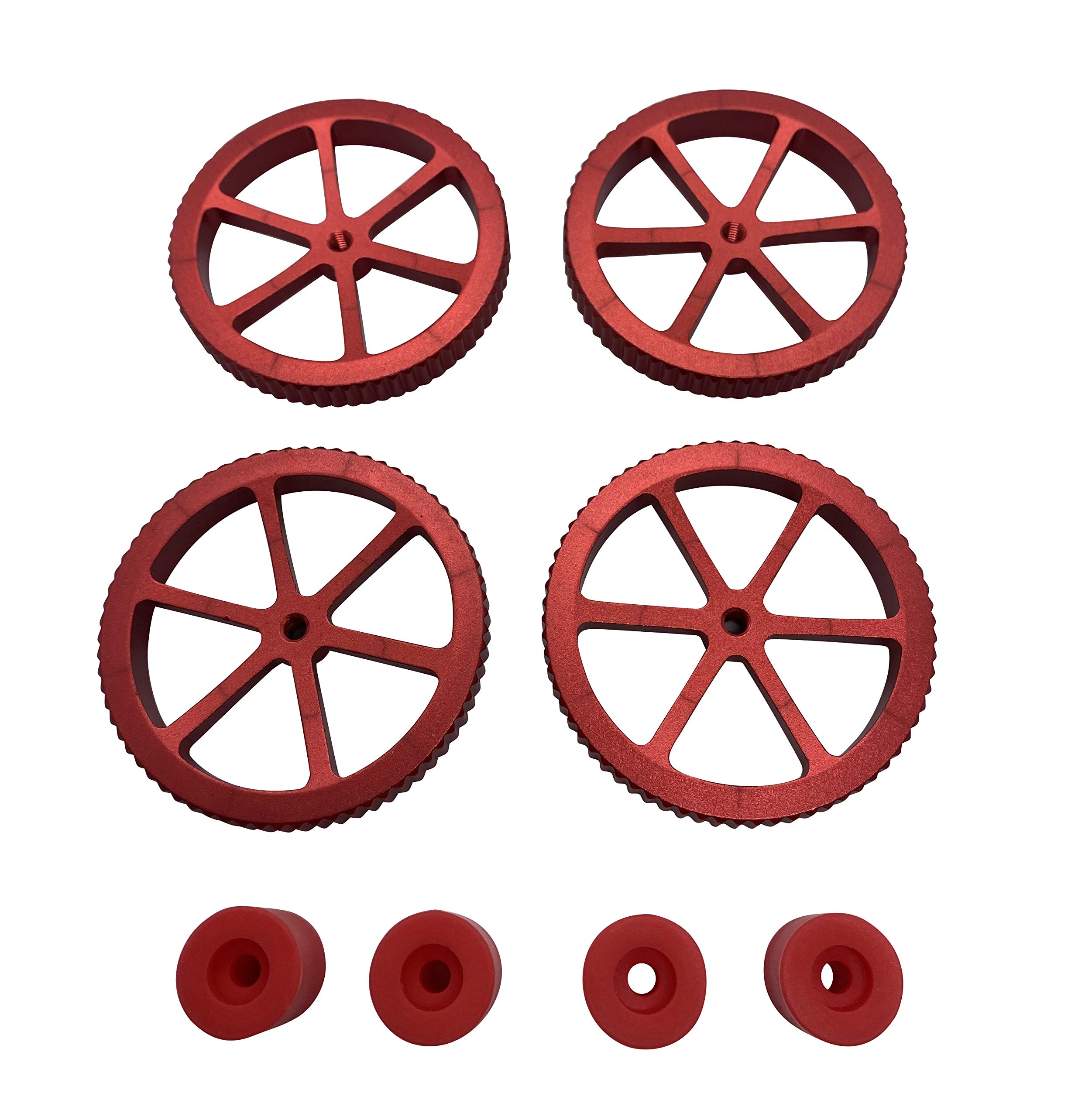 Amortiguadores De Silicona Azul Y Tuercas De Nivelación Para Impresoras 3D Ender 3/5, CR-10 | Mejora La Precisión De Impresión