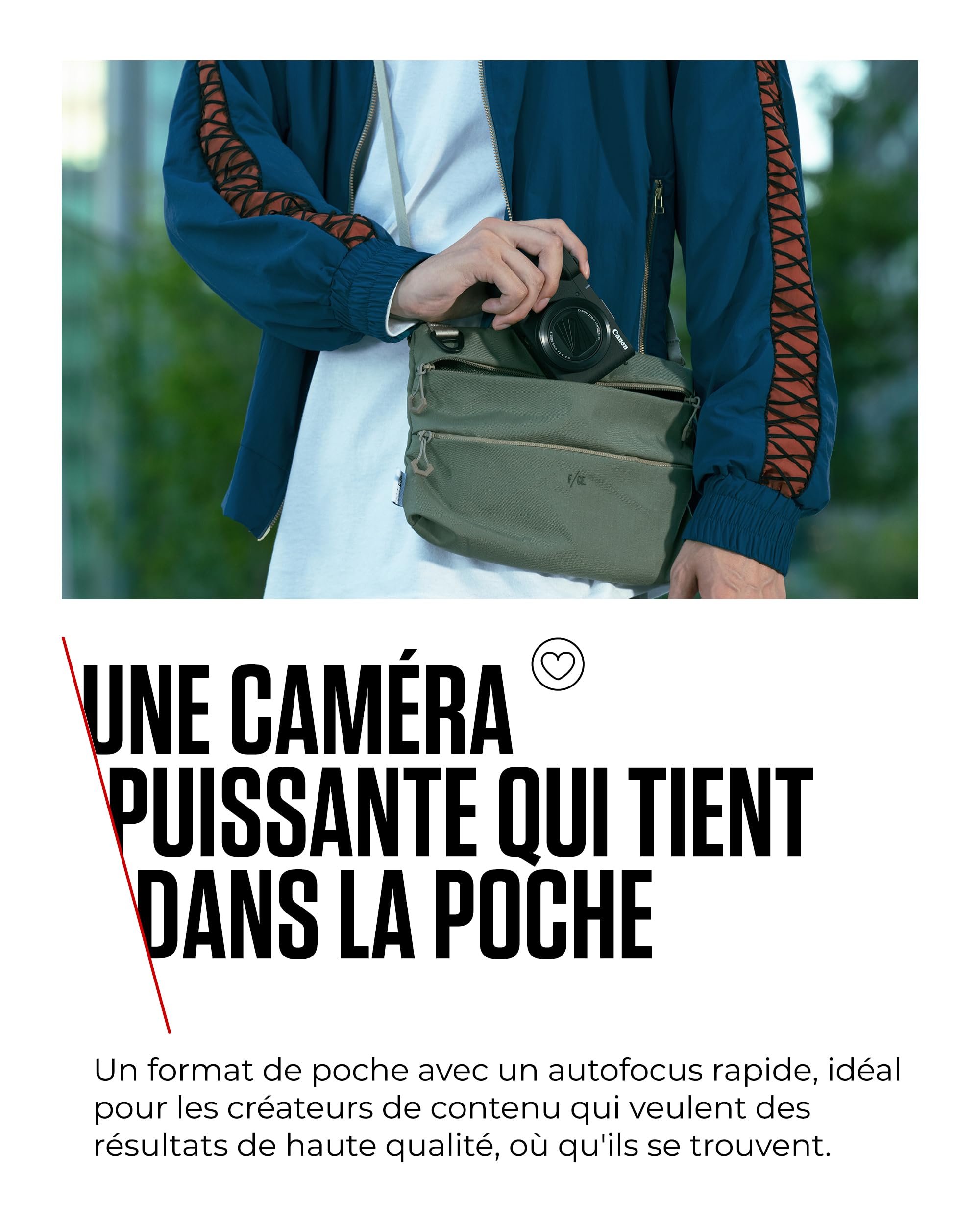 Canon PowerShot V1 - Caméra pour Le Vlog avec Objectif Ultra Grand-Angle f/2.8 | Matériel pour Créateurs de Contenu | Vlog et Voyage | Connexion Via USB et Wi-FI
