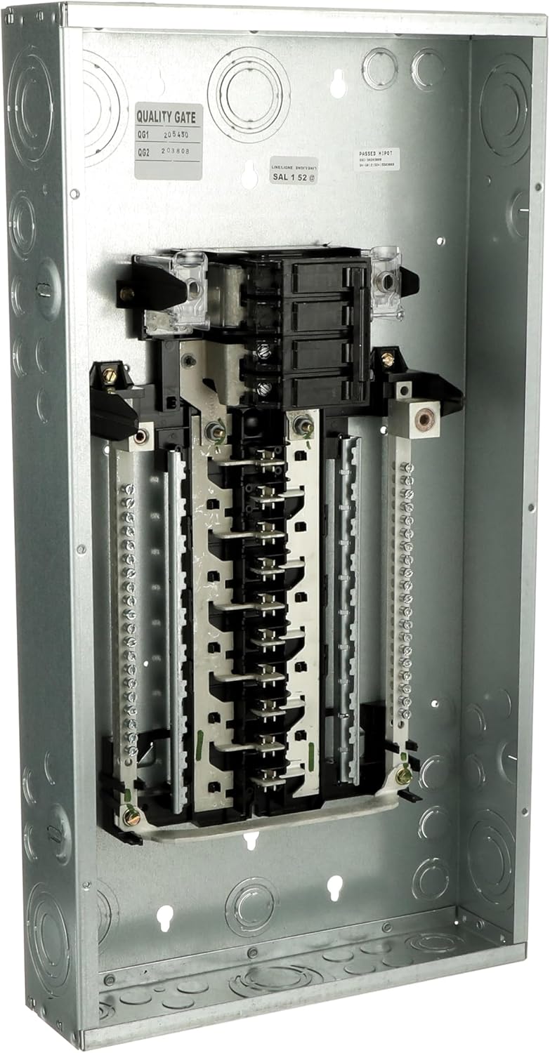 ABB TM2020CCUB2K Indoor Load Center Kit • 200A Main Breaker Panel • 1P3W 120/240 VAC 65 KAIC • 5 Breakers Included • Factory Installed Main • UL Listed and ANSI Certified