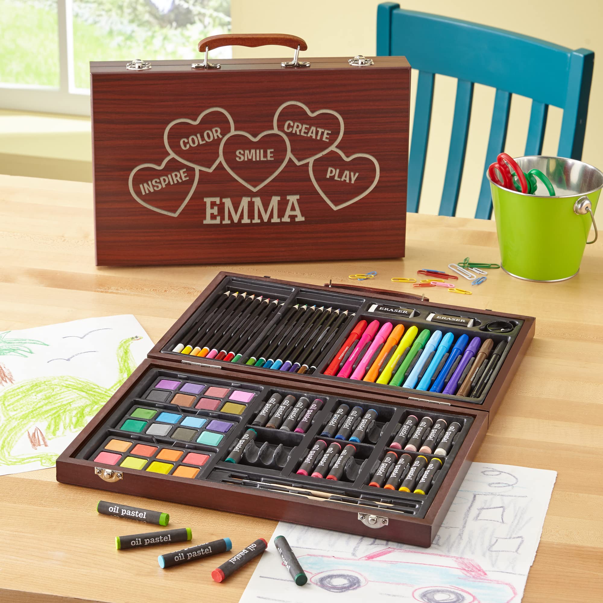 Amazon.com: Let's Make Memories Personalized 80-Piece Deluxe Art