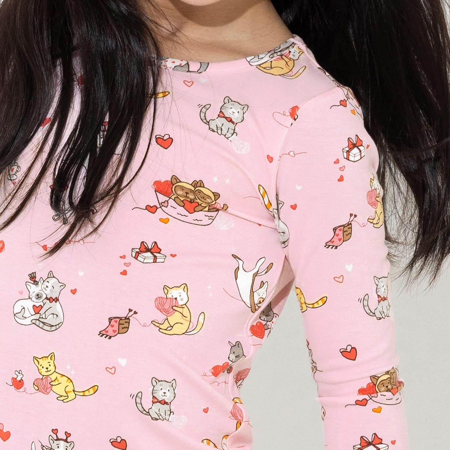 Bellabu Bear Two-Piece Pajama Set for Boys & Girls, Matching Family Pajamas, Rayon from Bamboo