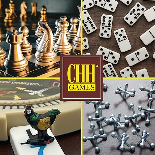 Miniatura 7 de Juego doble de domino de pie de pollo y tren mexicano de tamaño profesional y numeral 12