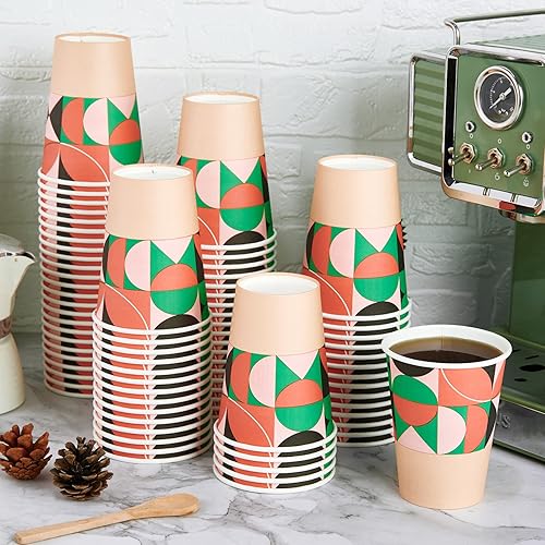 Miniatura 2 de Turbo Bee Paquete de 270 vasos de papel de 12 onzas, tazas de café desechables, vasos para bebidas calientesfrías para agua, tazas de agua de papel