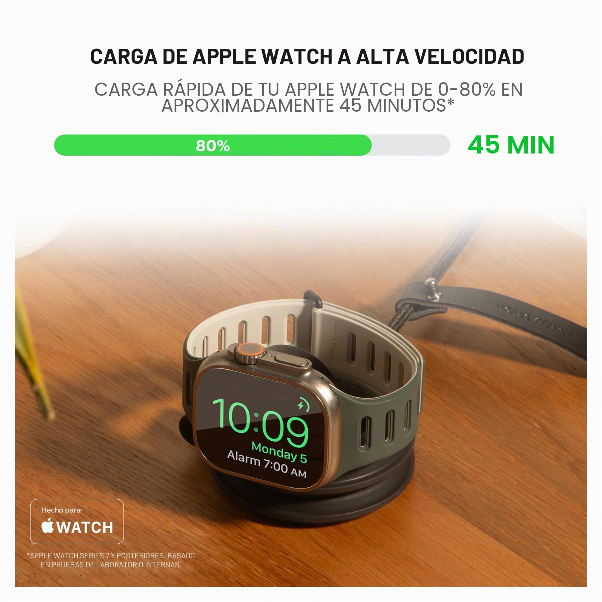 Native Union Voyage Cargador inalámbrico magnético 2 en 1 para iPhone 16, AirPods, Apple Watch y múltiples Dispositivos - Certificado Qi2 y Compatible con MagSafe hasta 15W (Negro)