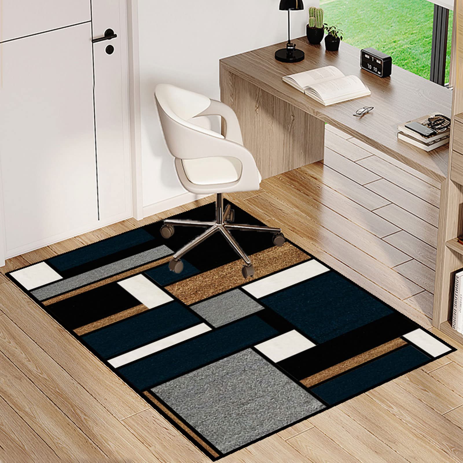 Single tree forest Chair Mat For Hardwood Floors,Office Chair Carpet，Multi-Purpose Floor Protectors For Rolling Chairs，Area Rug，anti-skidding And Stop Noise,Available In A Variety Of Colors And Sizes