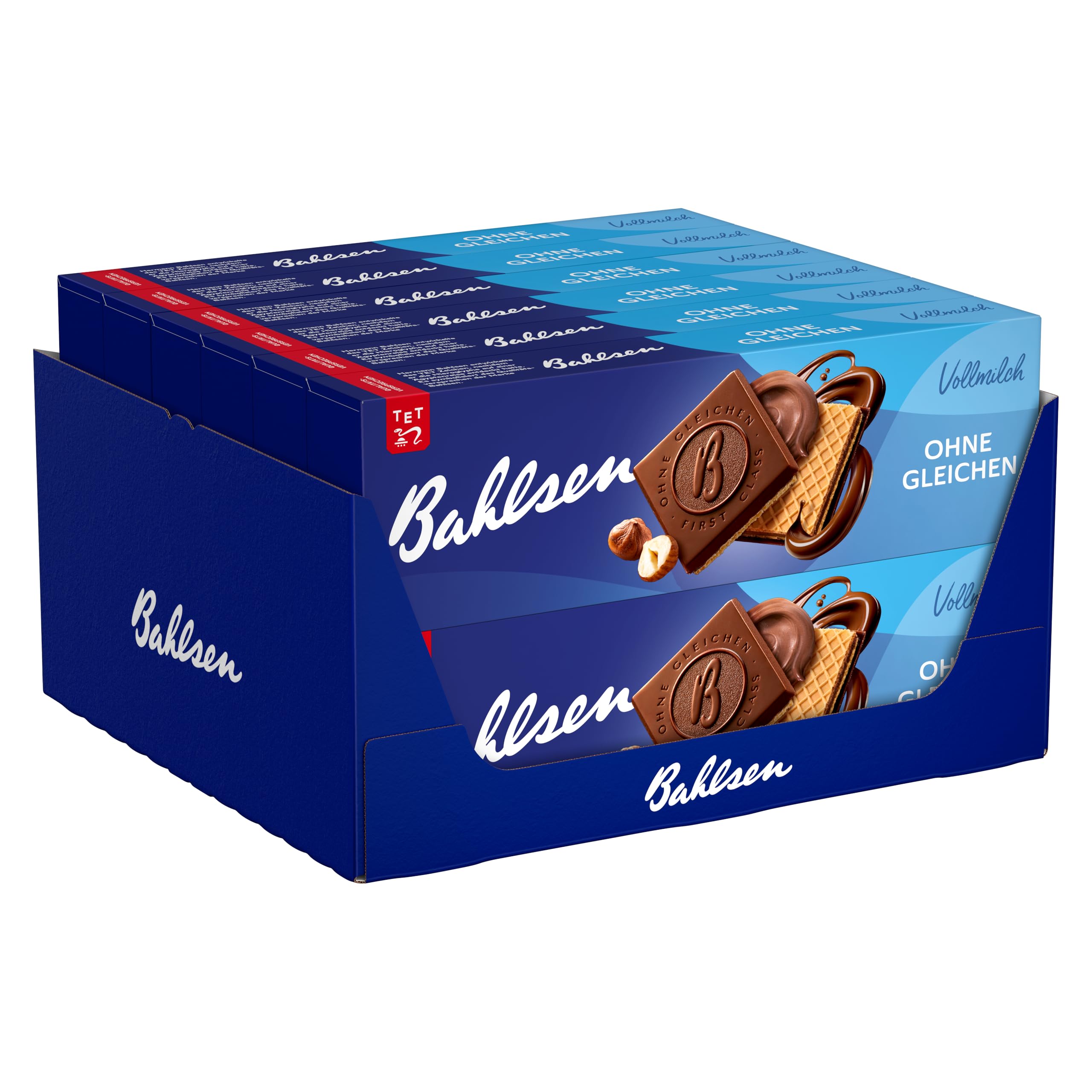 Bahlsen Ohne Gleichen Vollmilch - Schokowaffel mit Haselnusscreme, 12x125g