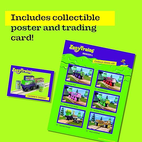 Miniatura 5 de Conector de hueso de perro de madera y paquete de carga peculiar - Serie 1 - Coches de tren de madera y piezas de conector compatibles con todos los