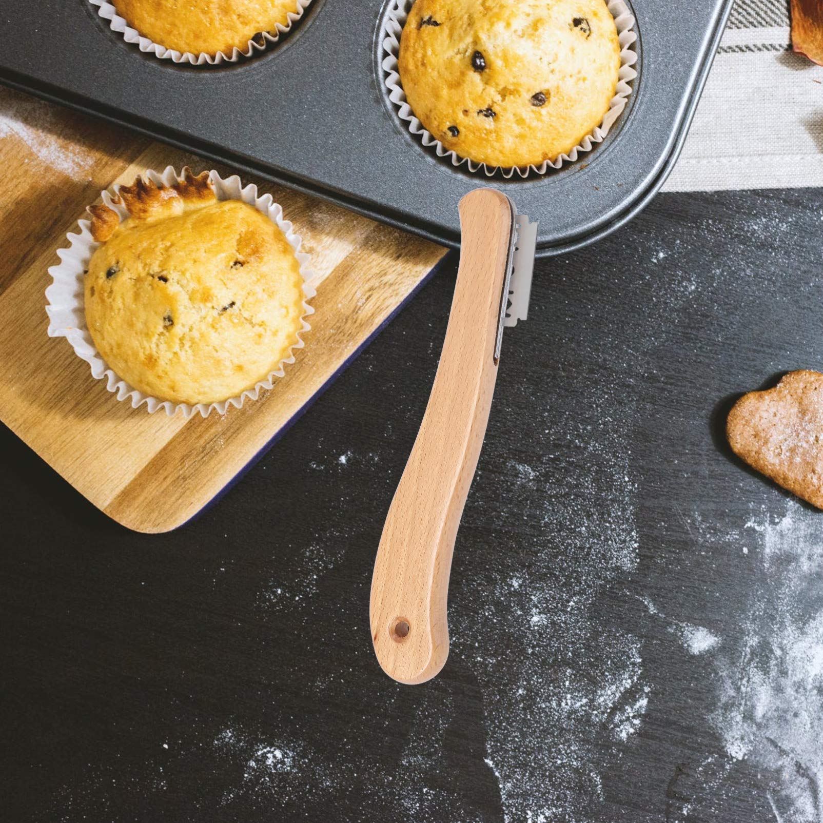 ABOOFAN 3 Pièces Lames De Rasage Lame Pour Rasage Outils De Cuisson Gadget De Cuisine Outils De Boulangerie Lames Remplaçables Serveur De Pâtisserie Levure En Acier Inoxydable Petits