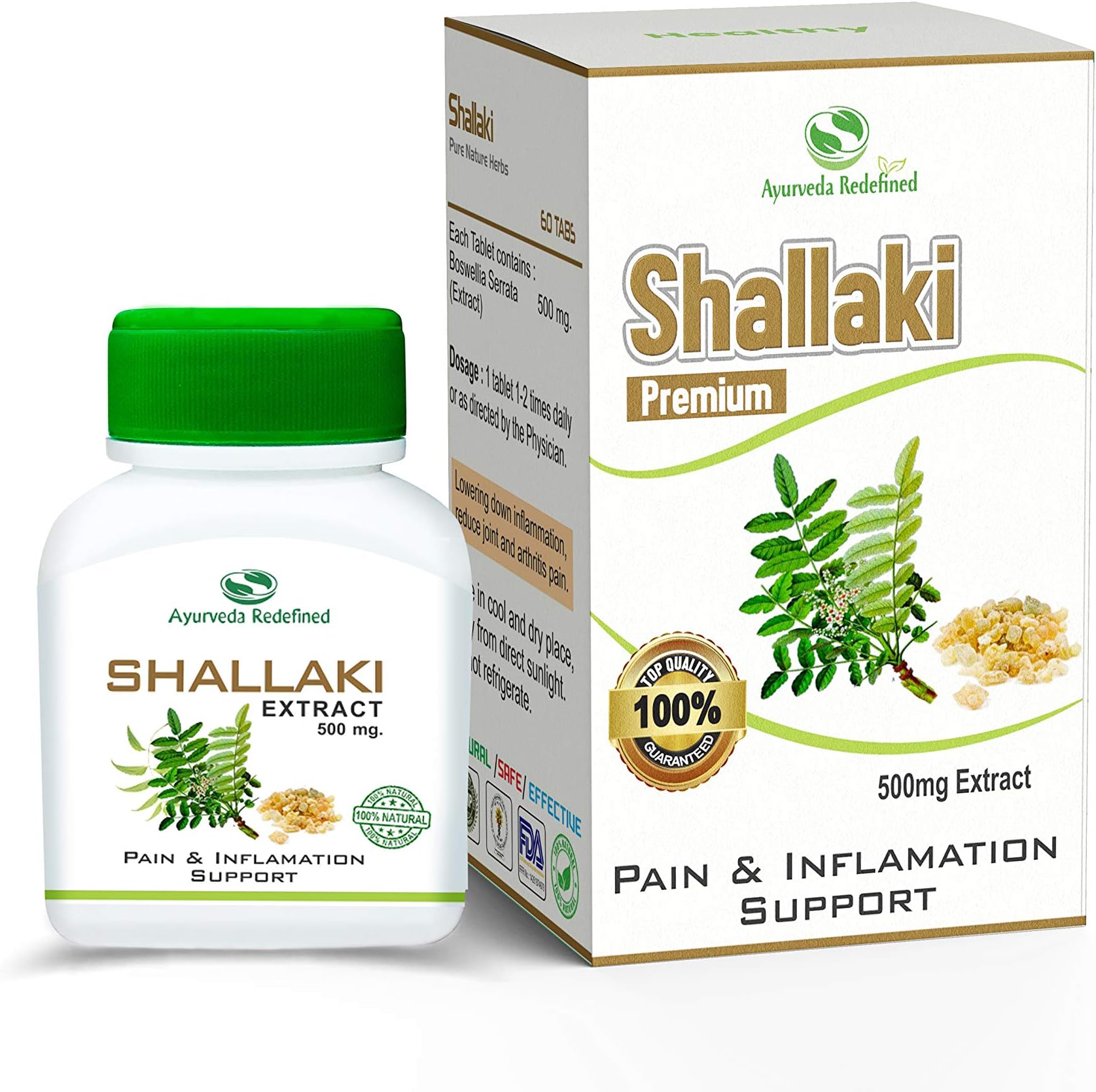 Shallaki Bone and Joint Wellness Tablets (60 Pieces), Pack Of 2
