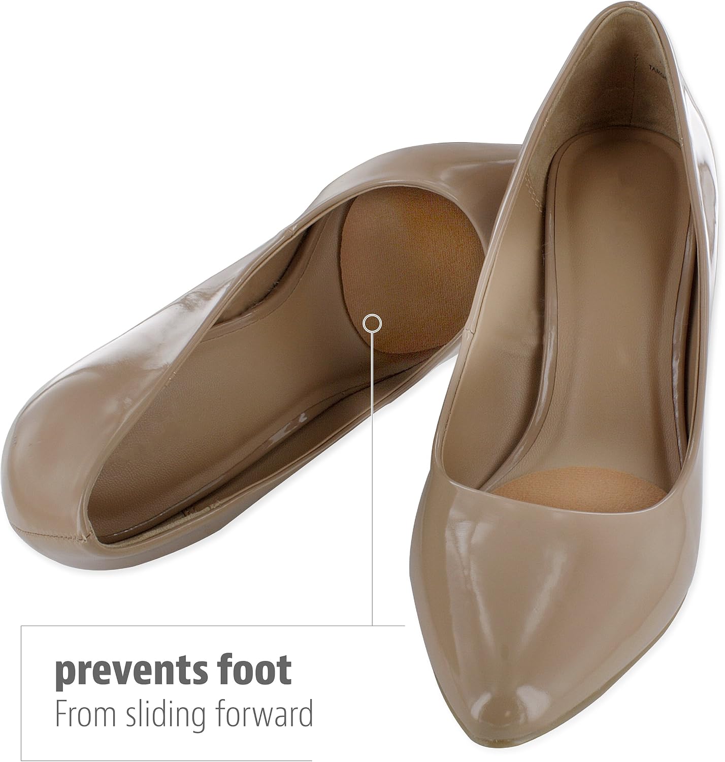 Sof Sole Foam Ball of Foot Cushioned Shoe Insert, 2 Pair Natural
