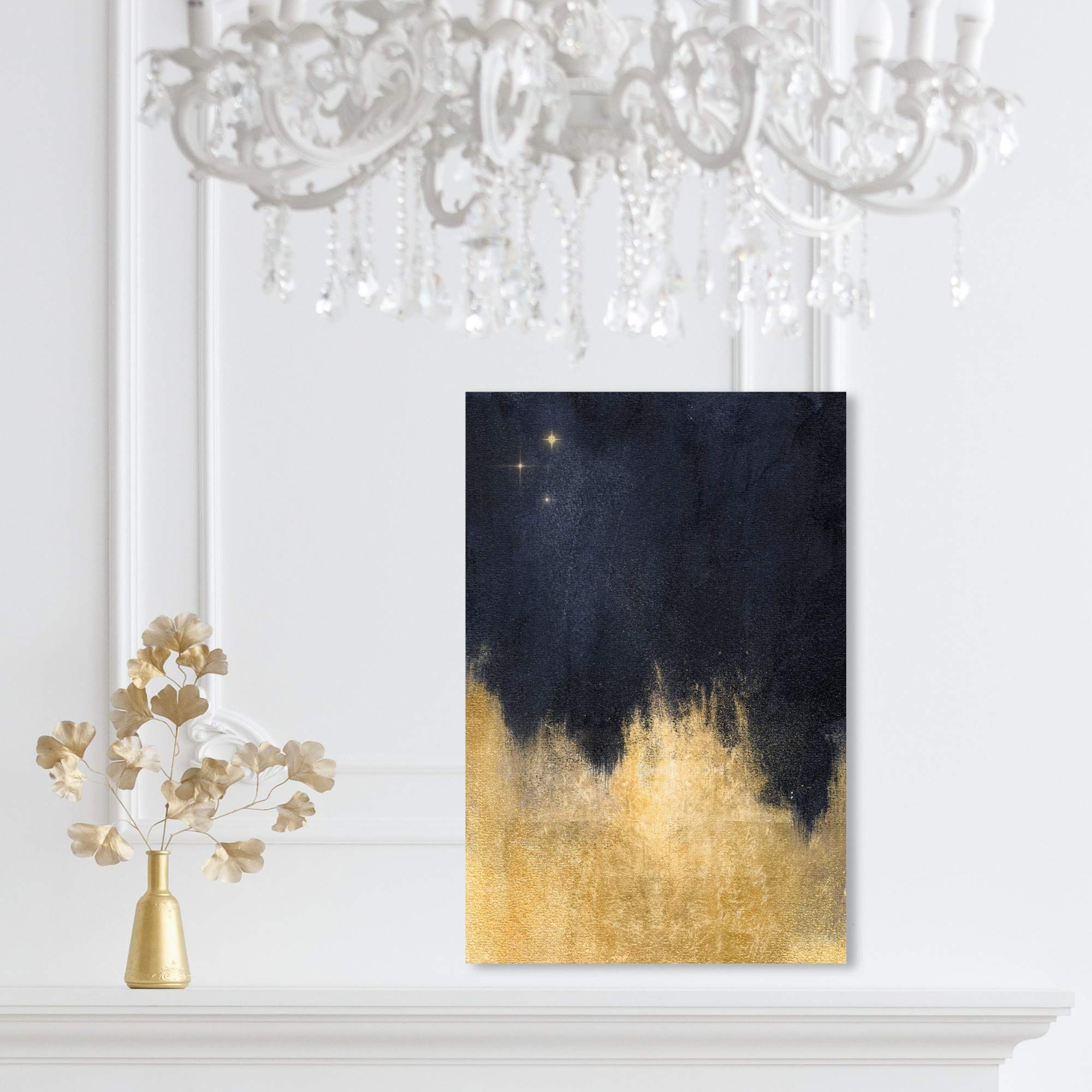 Amazon.com: Abstract Wall Art Canvas Prints 'Stars in the Night