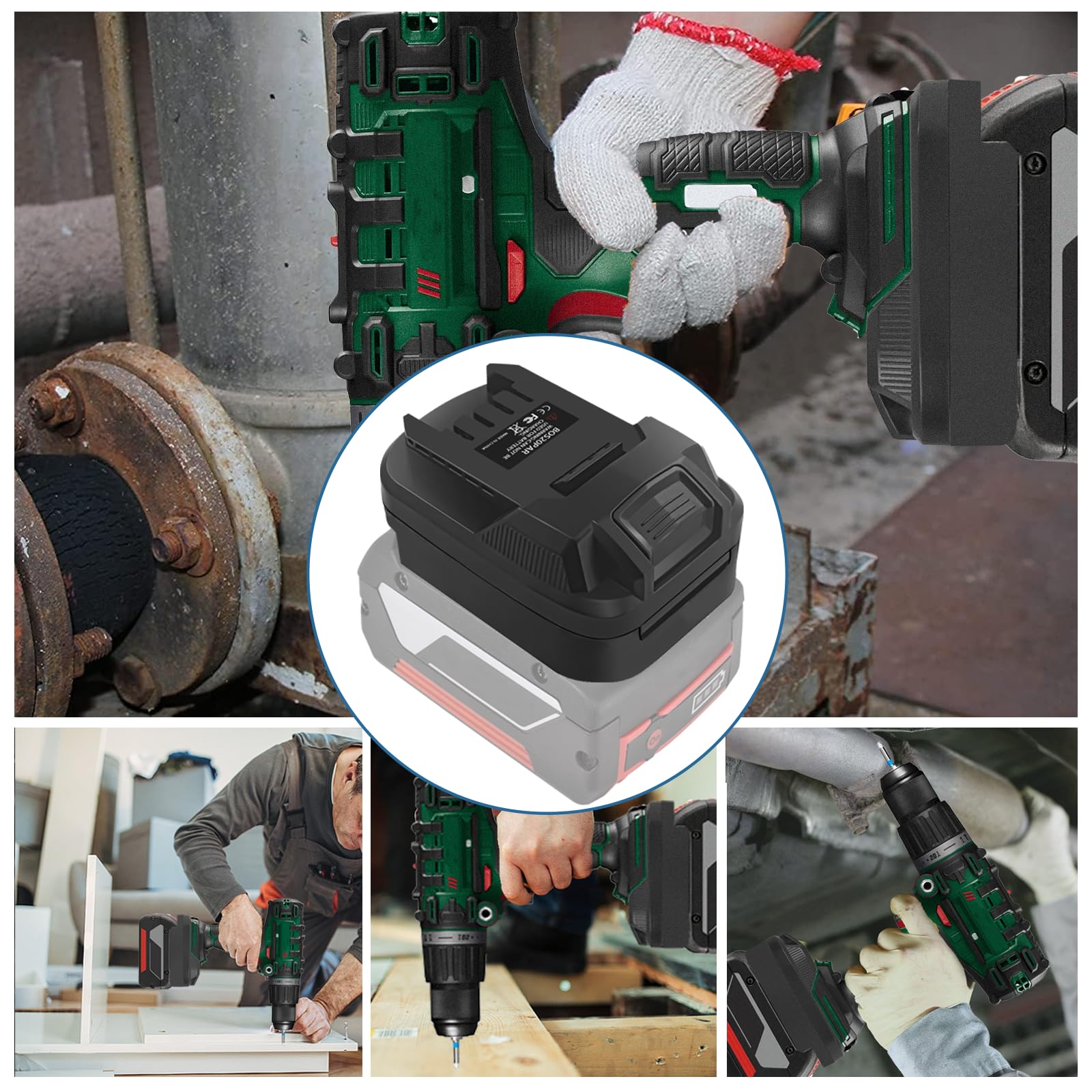 ADATTATORE DA BATTERIA INGCO E TOTAL P20S PER UTENSILI PARKSIDE