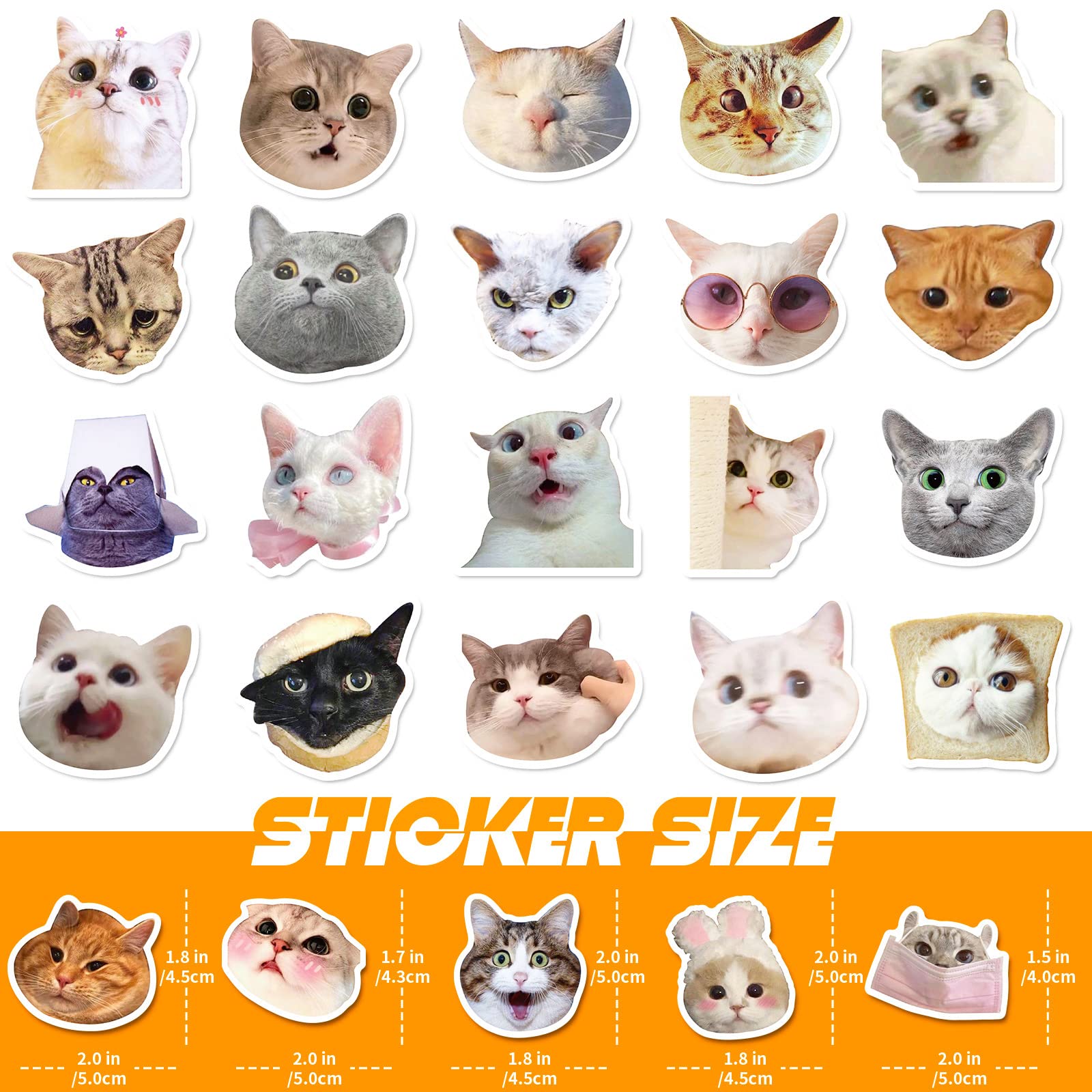 Funny Cat Stickers Set - Image 2