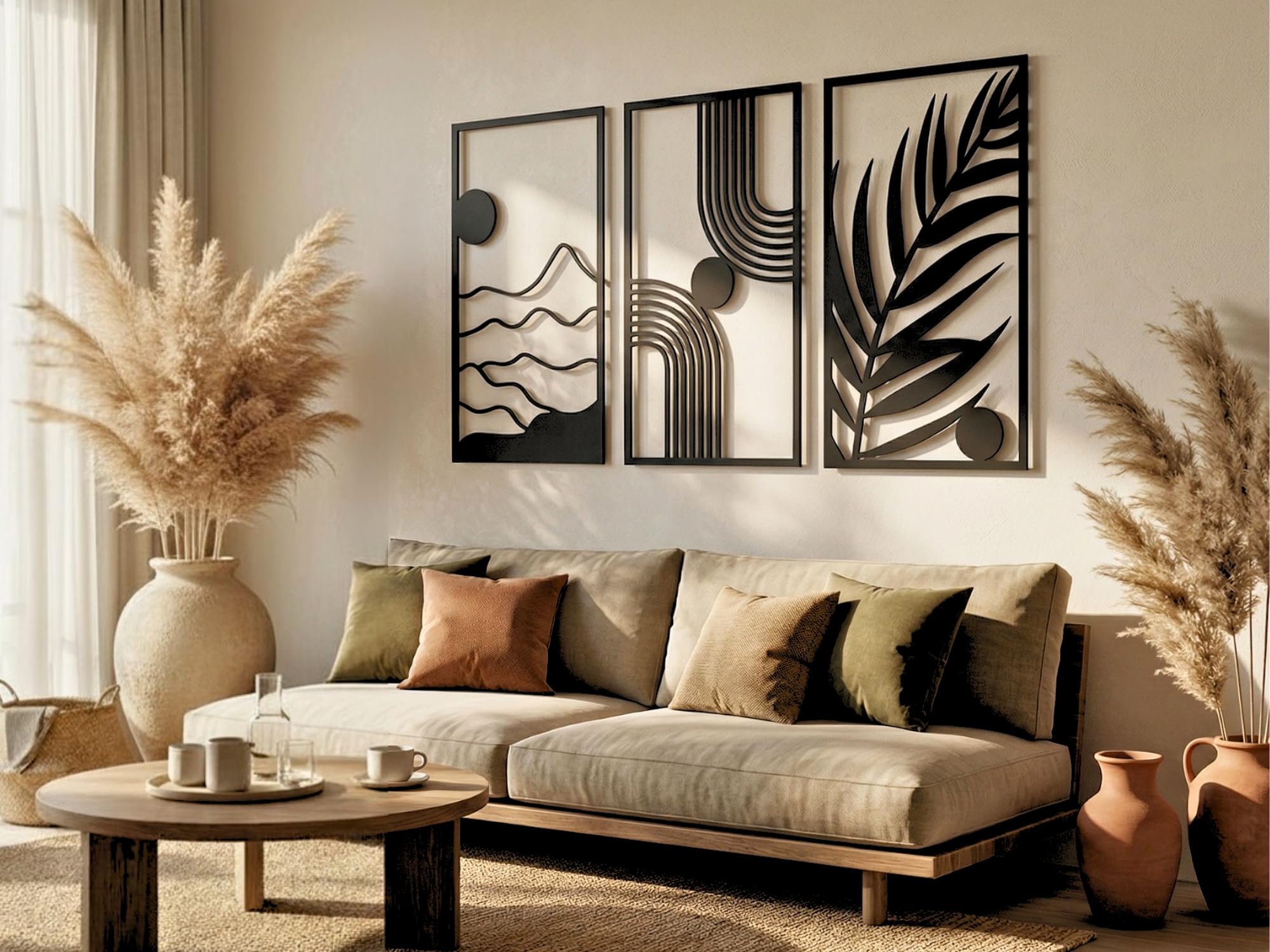 VAILLA Decorazione da parete a forma di corpo femminile, Arte sensuale, Quadro moderno soggiorno, 3D Murali in legno, Decorazioni moderni muro per salotto, camera da letto (Boho 11)