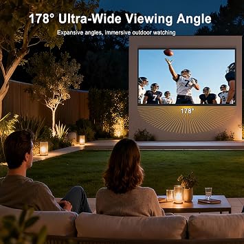 Outdoor TV, 55Inch 4K Outdoor Smart TV, 2500nits High Brightness Outdoor TVs, IP65 Waterproof TV, Voice Assistant Remote, Compatible with Dolby, Wide Viewing Angle Smart TV