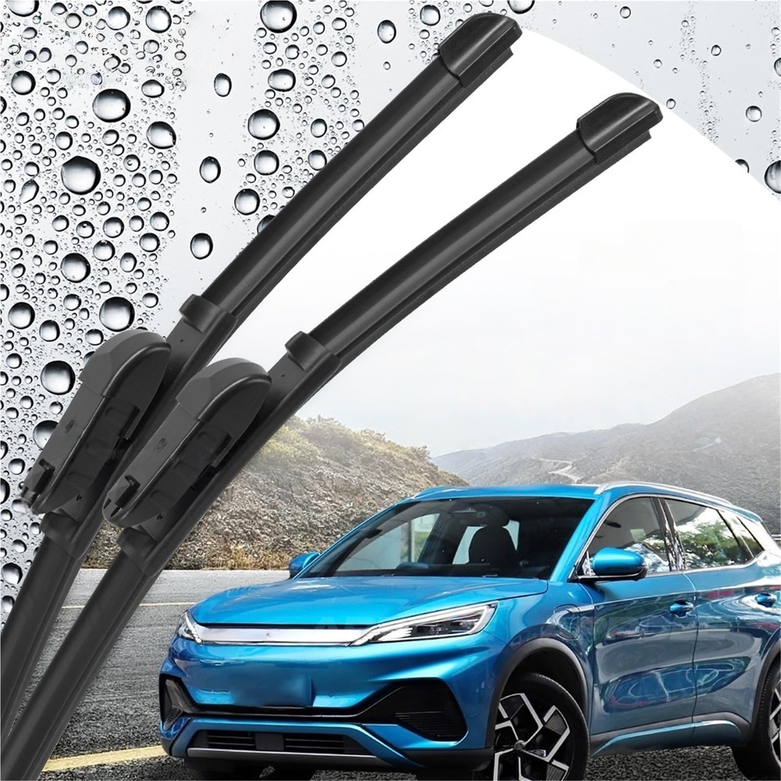 zestawy wycieraczek Pasuje Do BYD Yuan EV Plus Atto 3 Przednich Piór Wycieraczek(Silicone wiper-2pcs Right driving)