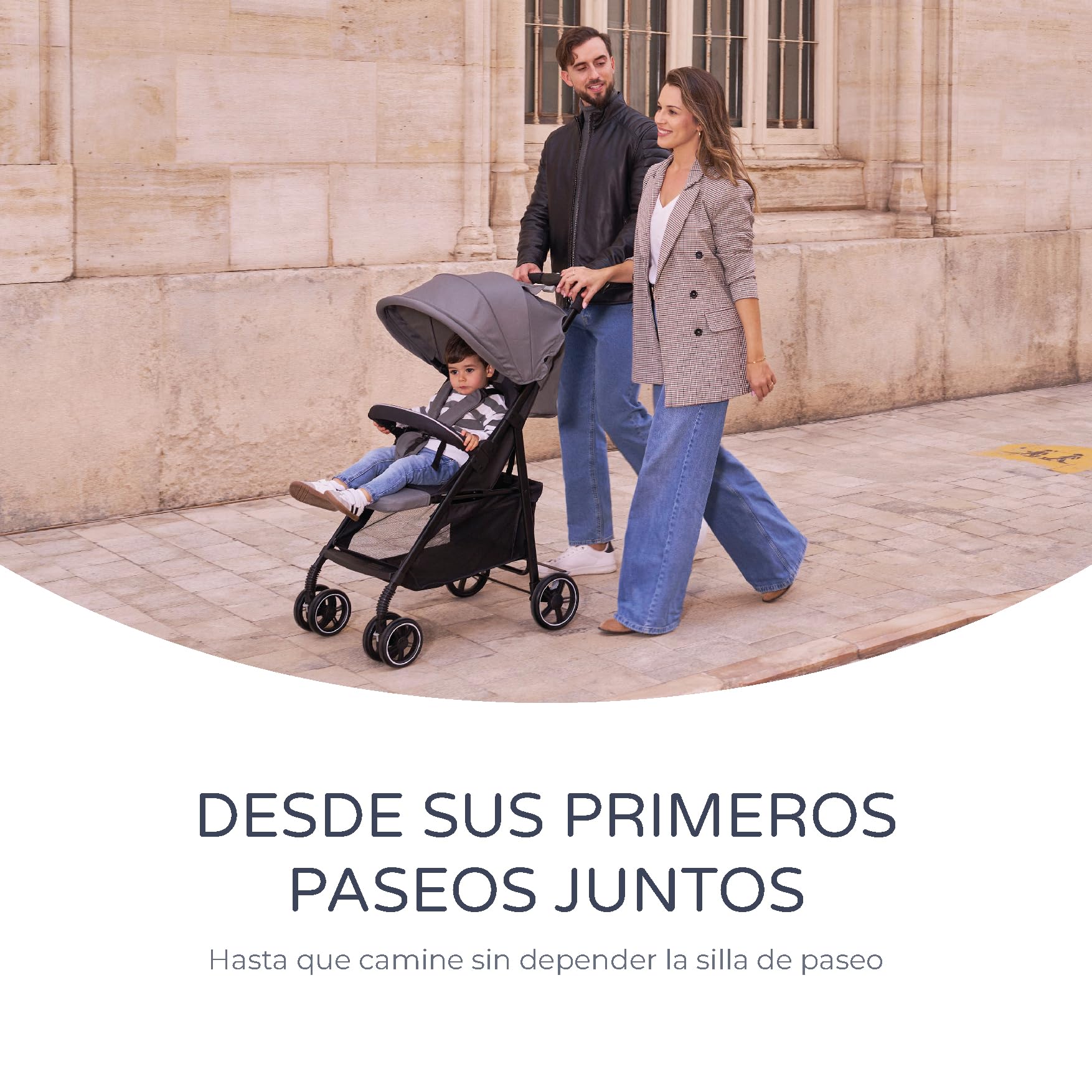 Ms - Silla de Paseo Street | Carrito Bebe lígero desde Nacimiento hasta 36 meses o 22 kg | Con Amortiguadores, Capota XXL y reclinación máxima