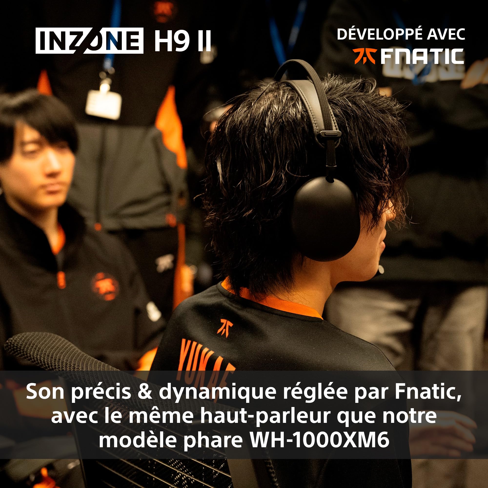 Sony INZONE H9 II- Casque Gaming PC sans Fil à réduction de Bruit Sony, léger, Micro cardioïde IA détachable, 2,4 GHz et Bluetooth, Housse Souple, pour PC, PS5, Switch et Mobile, Blanc