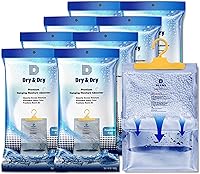 Vista 13 de Dry & Dry Paquete de 4 absorbentes de humedad prémium para el hogar, sótano y dormitorio, deshumidificadores pequeños