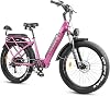 STARRUN 750W Electric Bike for Adults 30MPH 26Inch 4.0 All-Terrain Fat Tire Electric Bicycles 48V Lithium Battery LCD Color Display Shimano 7 Speed EBike Hydraulic Brake Beach Commute Bicycles