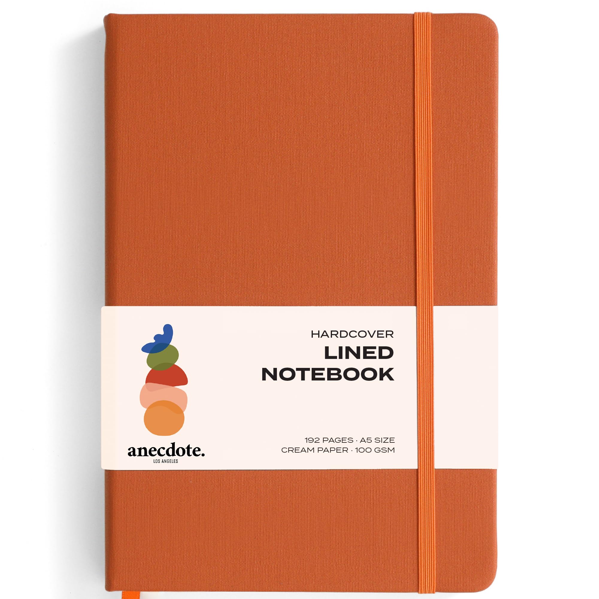 ANECDOTE. Lined Journal Notebook, 192 Pages, A5 size: 8.3" x 5.4", Thick 100 GSM Paper, Ruled, Hardcover. Journal for Women and Men, Perfect Notebook for School, Work and Travel — image 1