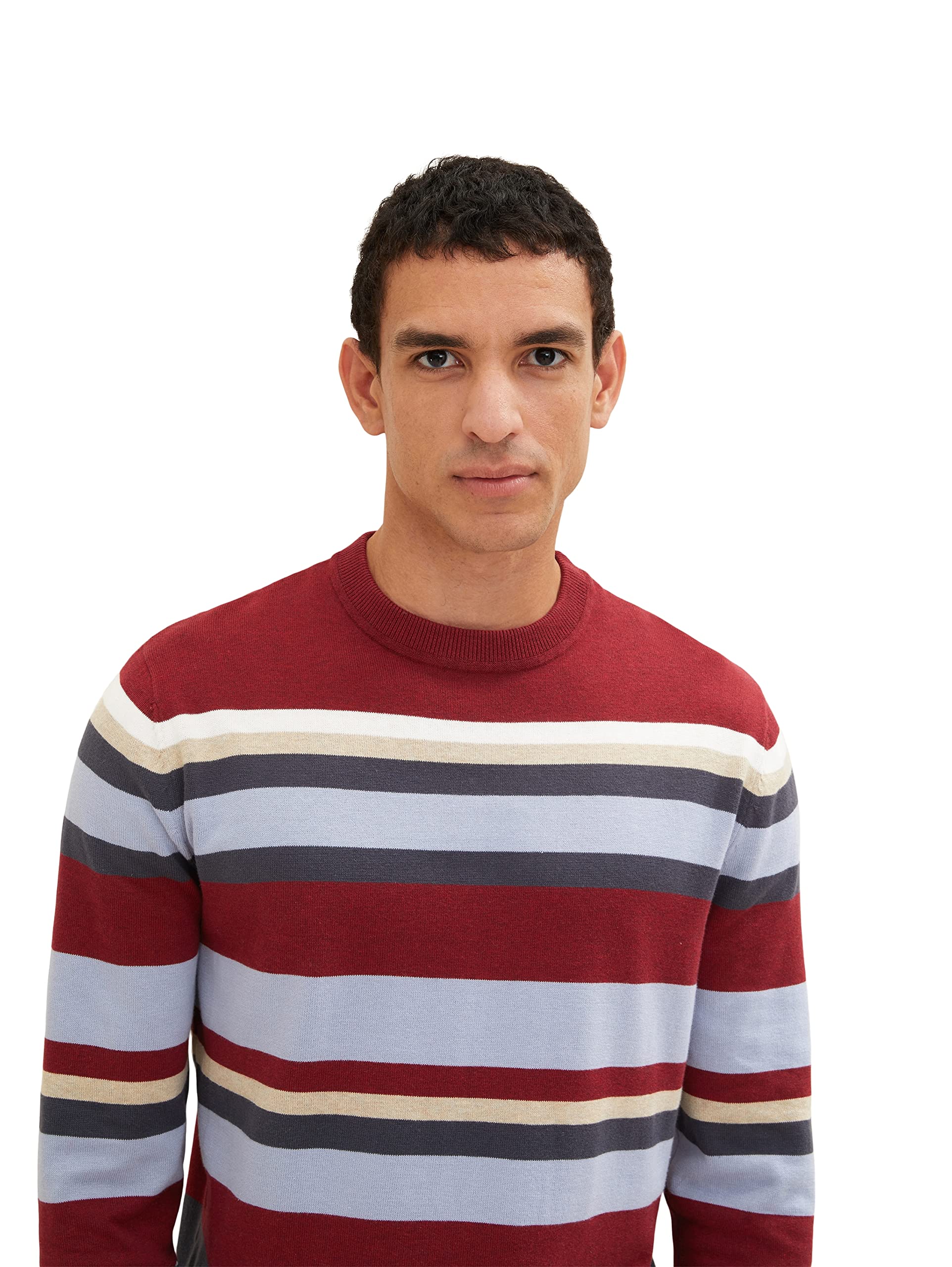 TOM TAILOR Uomini Maglione a righe