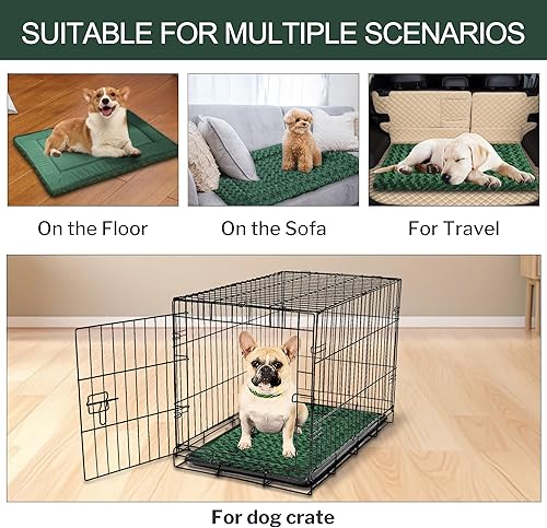 Miniatura 4 de Cama ortopédica lavable de felpa para perros con parte inferior antideslizante, almohadilla suave de lujo para perreras para mascotas, cojín