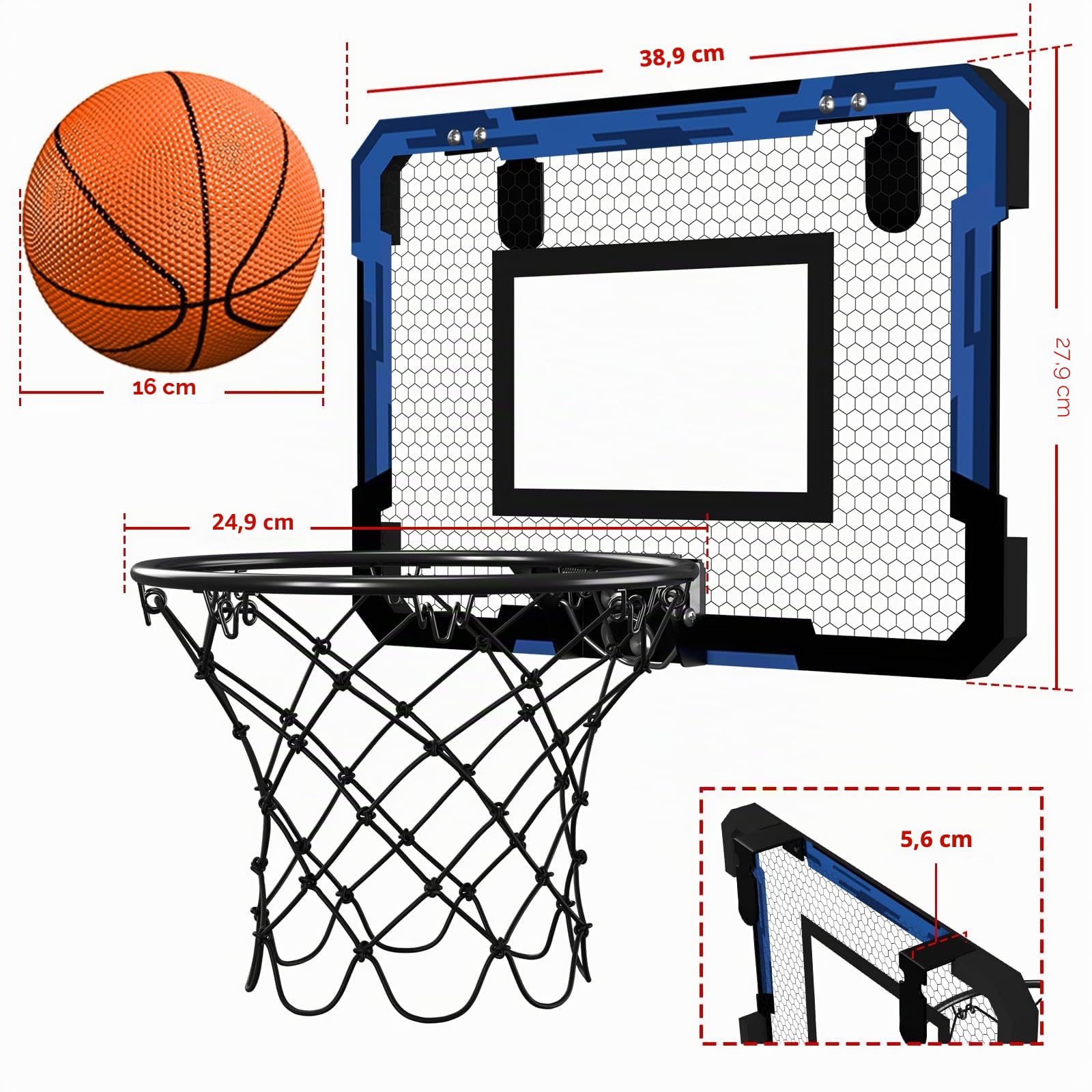 QDRAGON Mini Canestro Basket da Camera