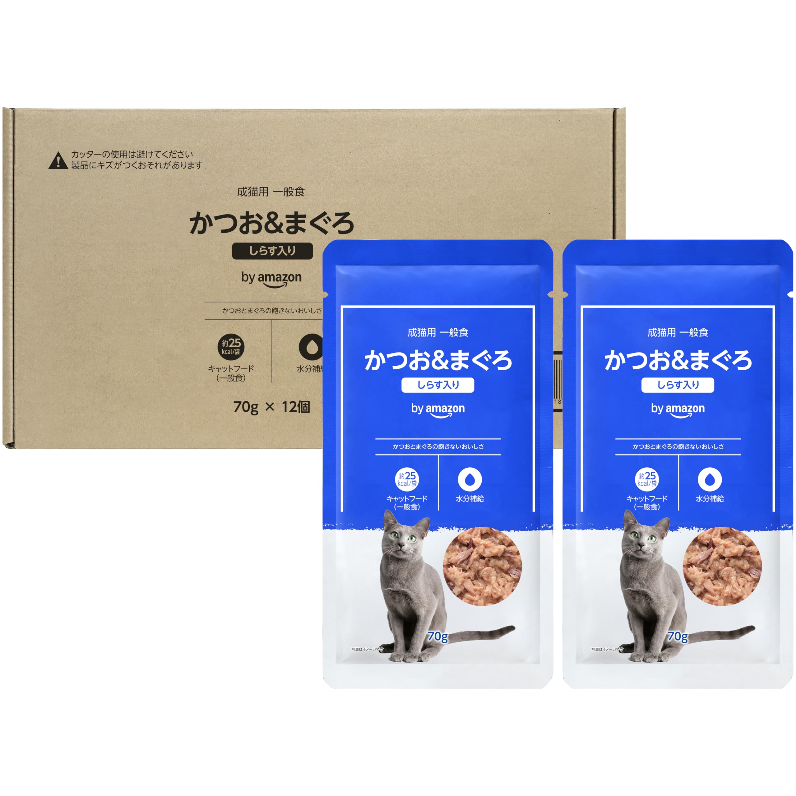 Amazon.co.jp: by Amazon キャットフード ウェット パウチ 成猫用 一般