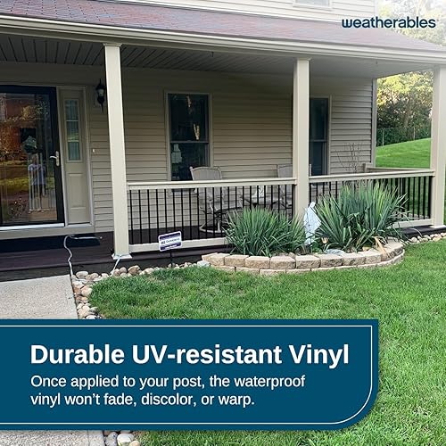 Vista 11 de Weatherables Envoltura de vinilo de 6 x 6 pulgadas, resistente a la intemperie, de vinilo de alta calidad para exteriores, para refrescar
