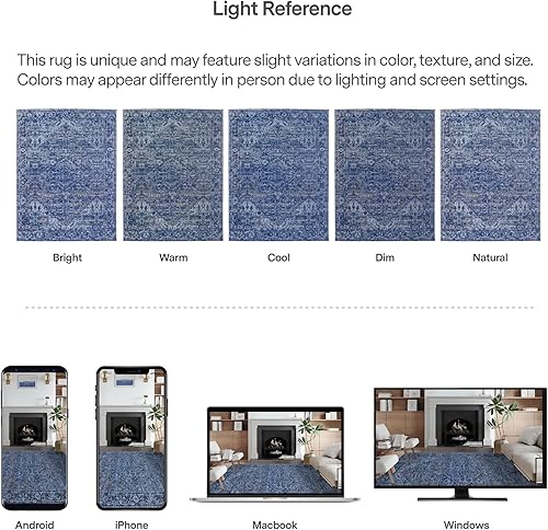 Miniatura 5 de ReaLife - Alfombra lavable a máquina, resistente a las manchas, sin desprendimientos, respetuosa con el medio ambiente, antideslizante, apta para