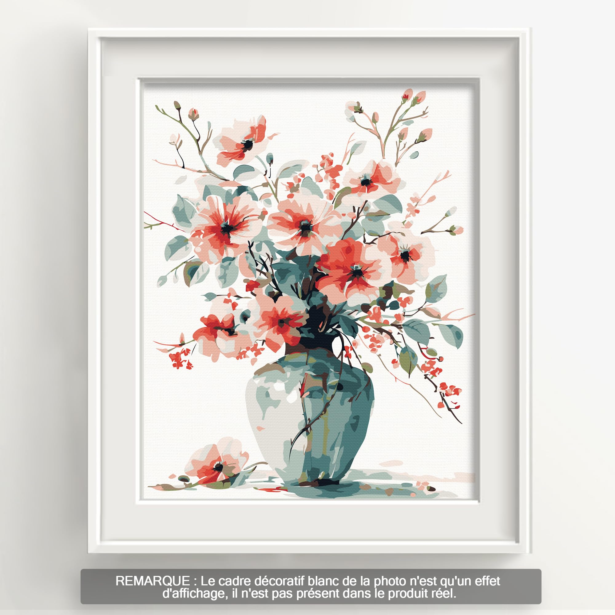 Kits de peinture acrylique par numéros d'animaux pour adultes, toile avec cadre, images à l'huile, des 60x75cm diy frame -BW6524 - Maison