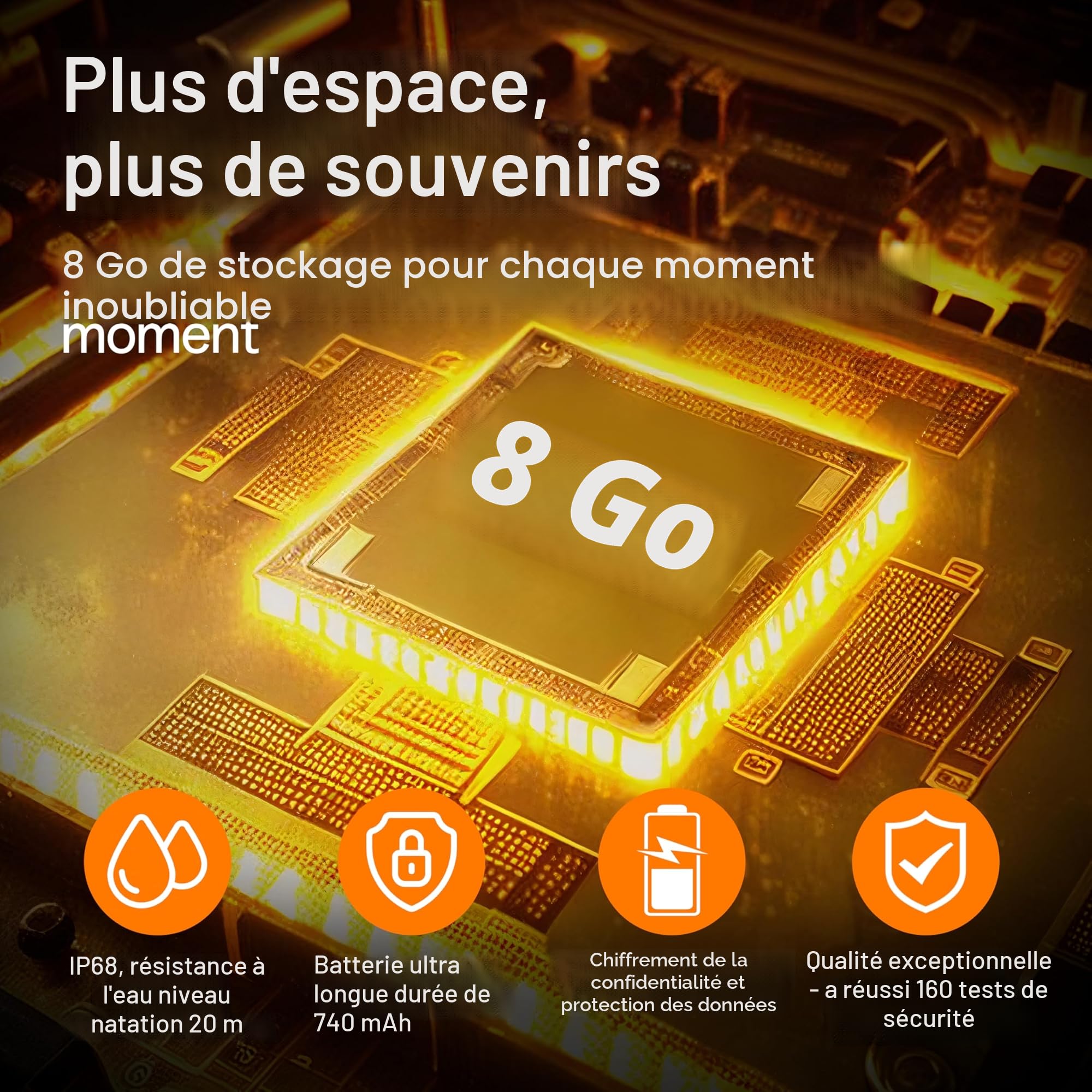 imoo Z3 Montre Connectée Enfant, Appels Vidéo, GPS, SIM, SOS, IPX8, Bleu | Appels Vidéo HD, VoLTE, Chat, GPS traceur, Compatible SIM, Appel SOS, Étanche IPX8, Caméra, Mode École, Système Sécurisé