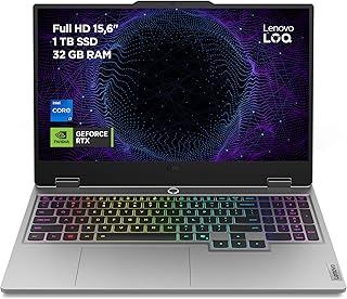 Lenovo LOQ Gen 10 - Portátil Gaming IA 15.6" FHD (Intel Core i7-13650HX, NVIDIA GeForce RTX 5060, 32 GB RAM, 1 TB SSD, 1...