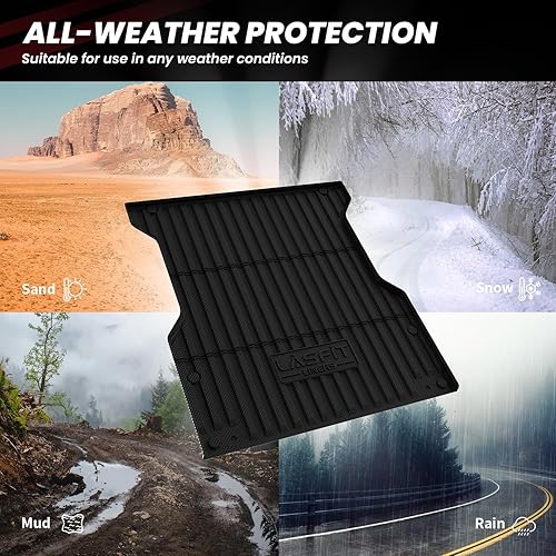Miniatura 5 de LASFIT Tapete de cama para camioneta Toyota Tacoma 2024-2026 (6 pies, 6 pies de cama) para todo tipo de clima, forro de cama de automóvil de 6 pies