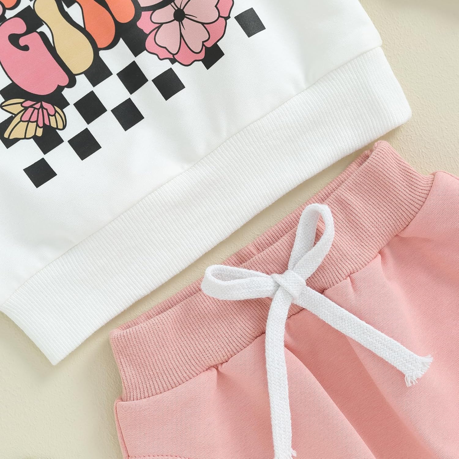 2Pcs Set Infant Baby Girl Fall Clothes Daddys Girl Long Sleeve Crewneck Sweatshirt+Joggers Pants Winter Outfit Set - Image 5