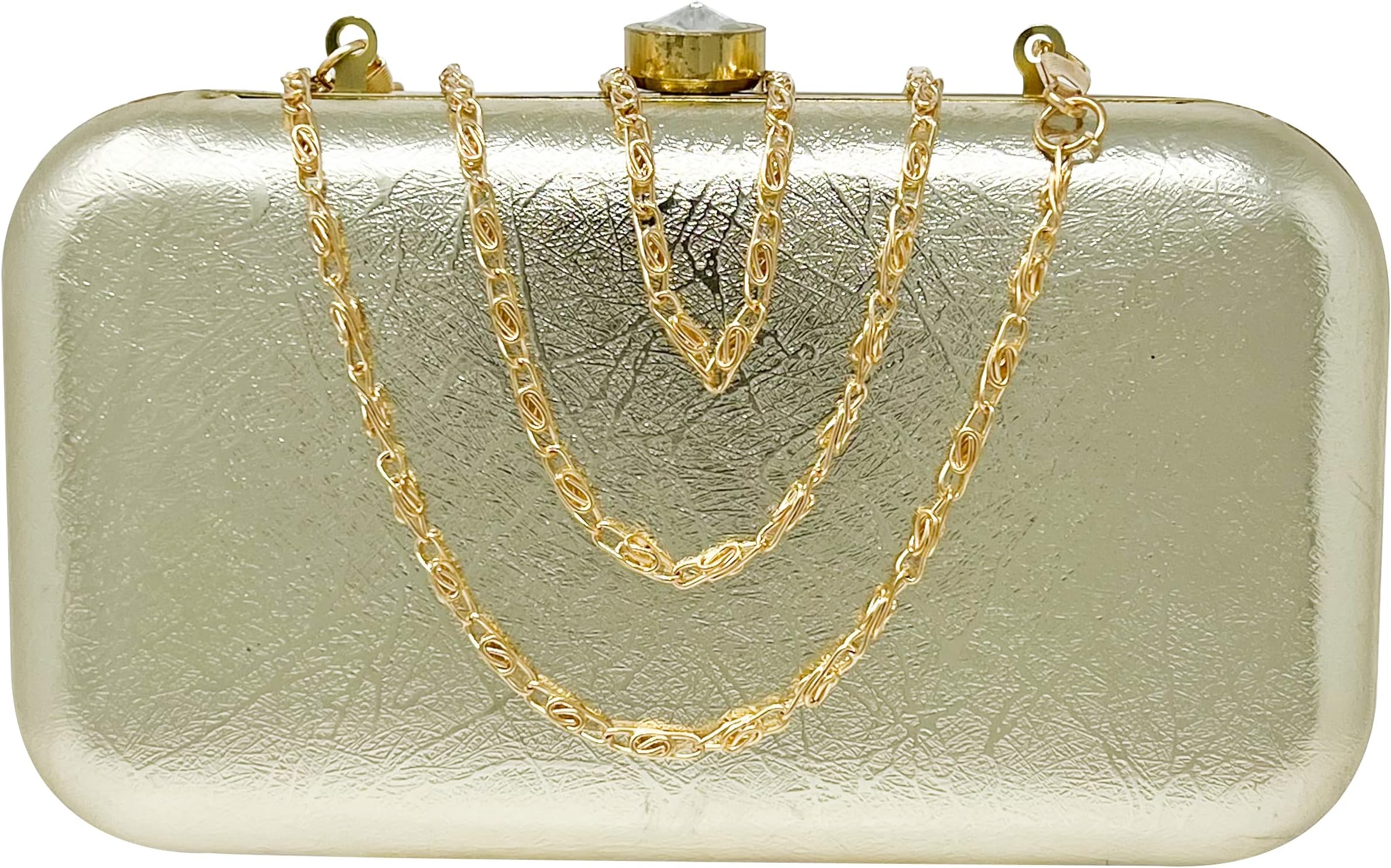 AILTINOHandicraft Beautiful Bling Box Clutch Bag, Purse For Bridal, Casual Party, Wedding