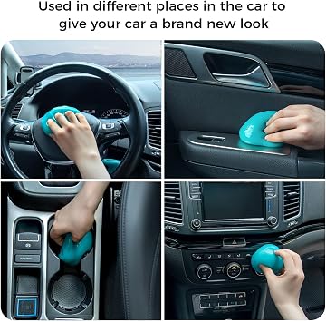 ColorCoral 2Pack Car Cleaning Gel Universal Dust Cleaner for Car Vent Keyboard Cleaning Detailing Slime Putty Cleaning Kit Car Accessories, Gifts for Adults Men Women Kids Teens