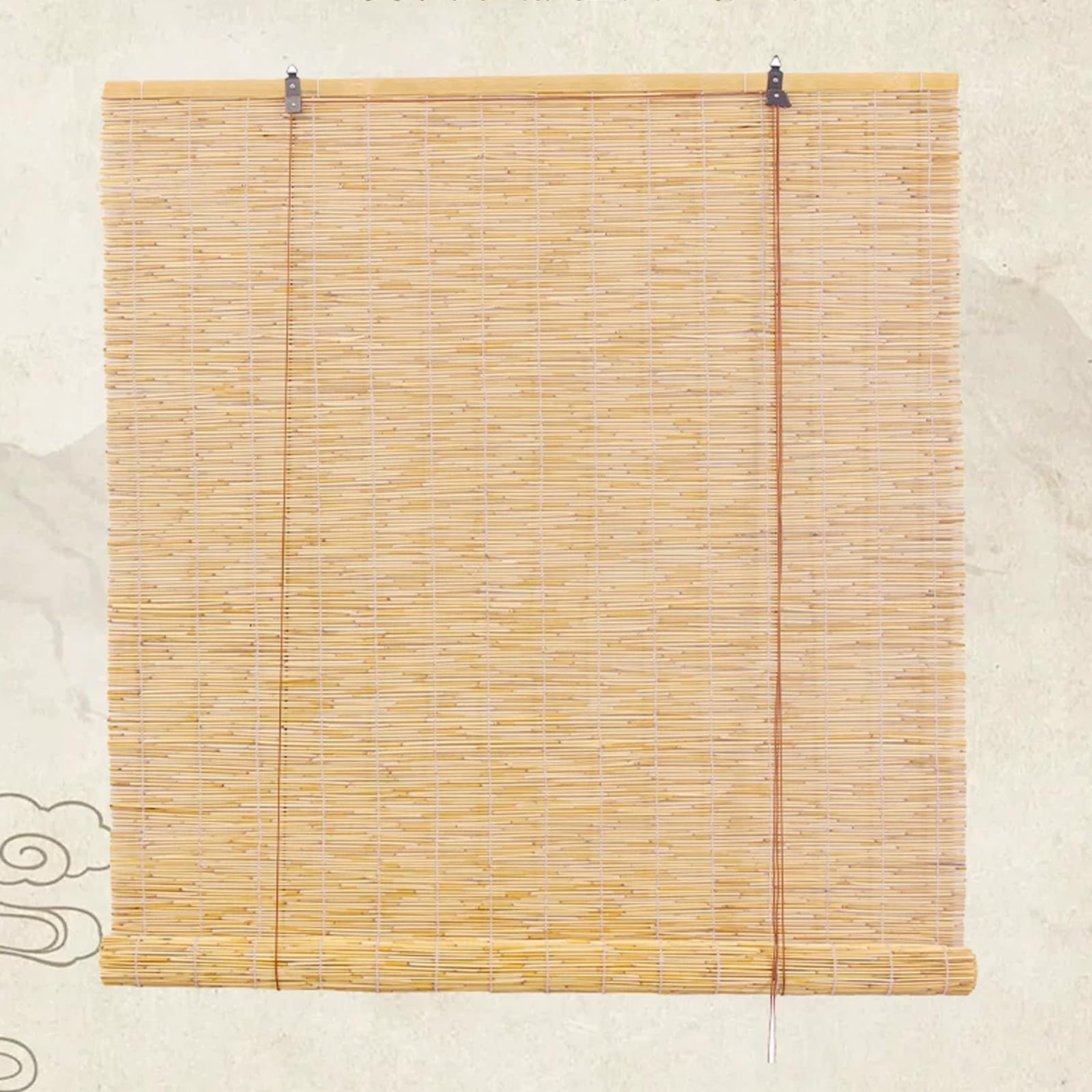 Tenda a Rullo in Bambù,Tapparella a Carrucola in Bamboo,Tapparelle in Reed (W115xH240cm)