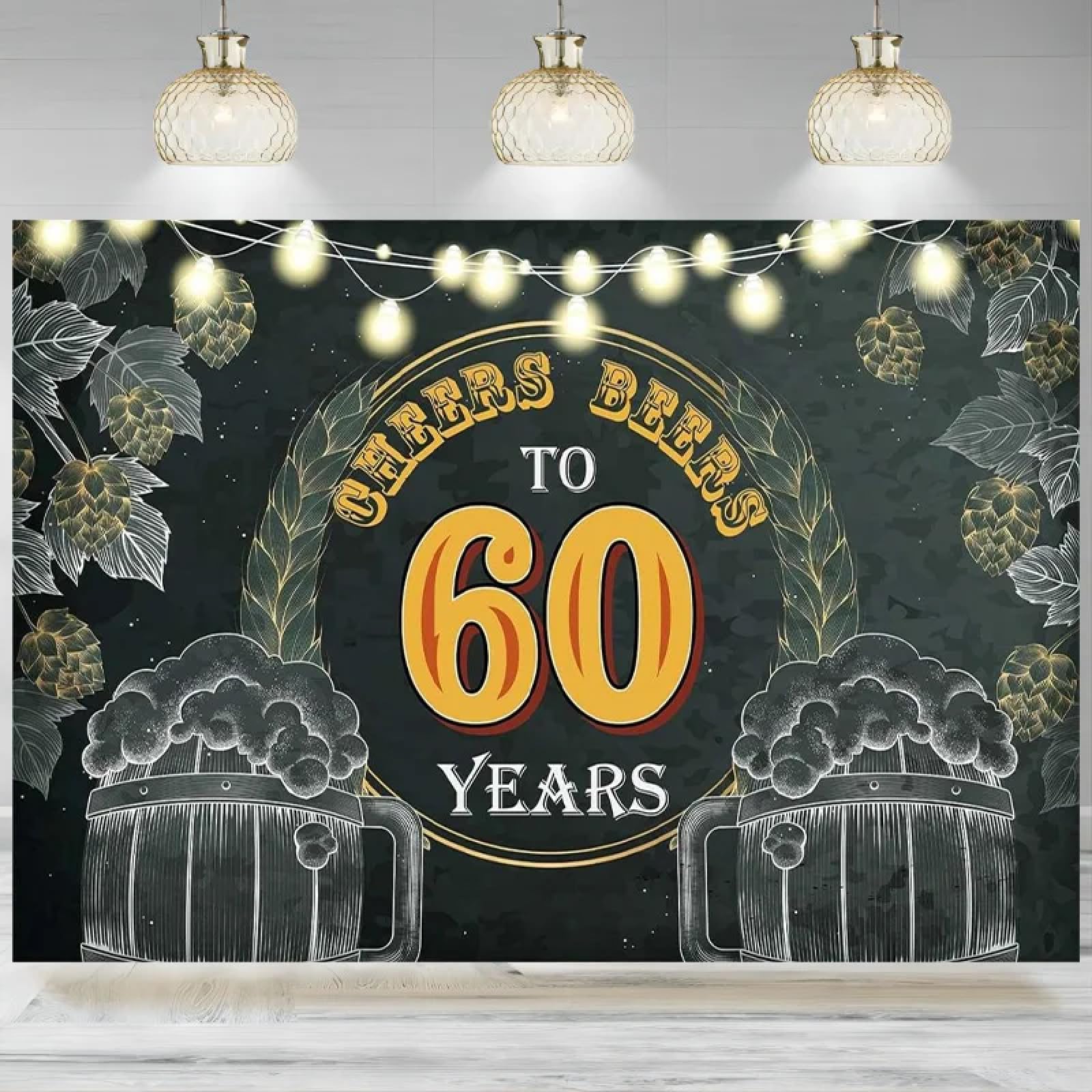 Bannière de l'Oktoberfest pour Les 60 Ans de la bière, Toile de Fond pour Photographie, 60e Anniversaire, Mariage, Festival, fête 440x300CM