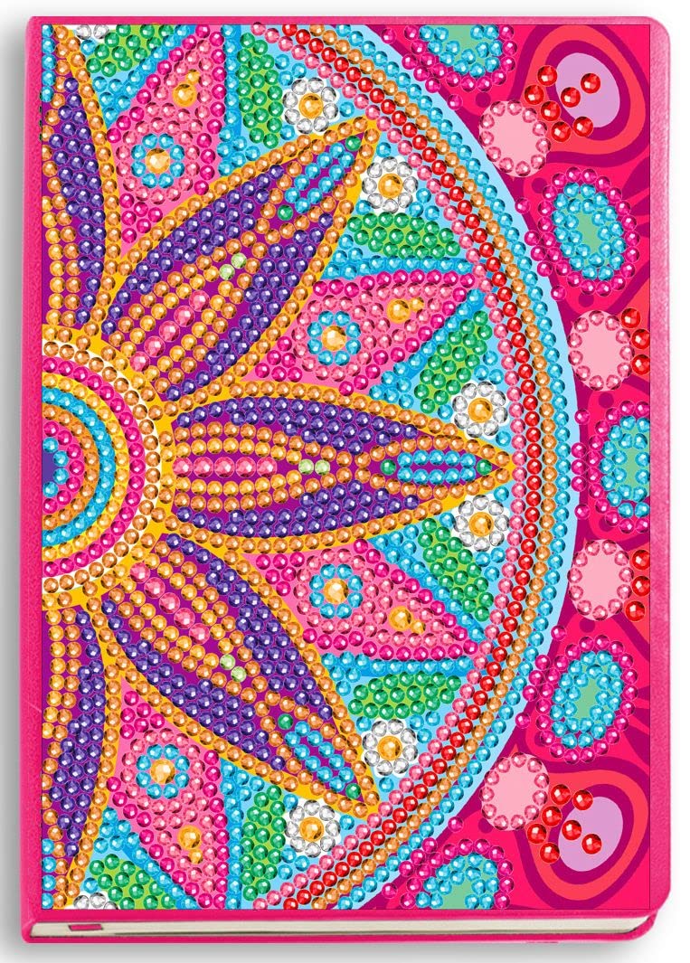 Totum Mandala/Flower Diamond Painting Craft Set Notebook, Colourful, Mittel - Image 4