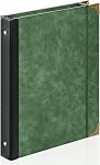 Ovesmusl Cuir 3 Beurre à anneaux 1 Binder rond de pouce convient 200 Feuilles 8.5"x11" Lettre Size Paper, Histoire de la famille de mariage Carnet de notes Couvre feuille libre Organisateur, vert