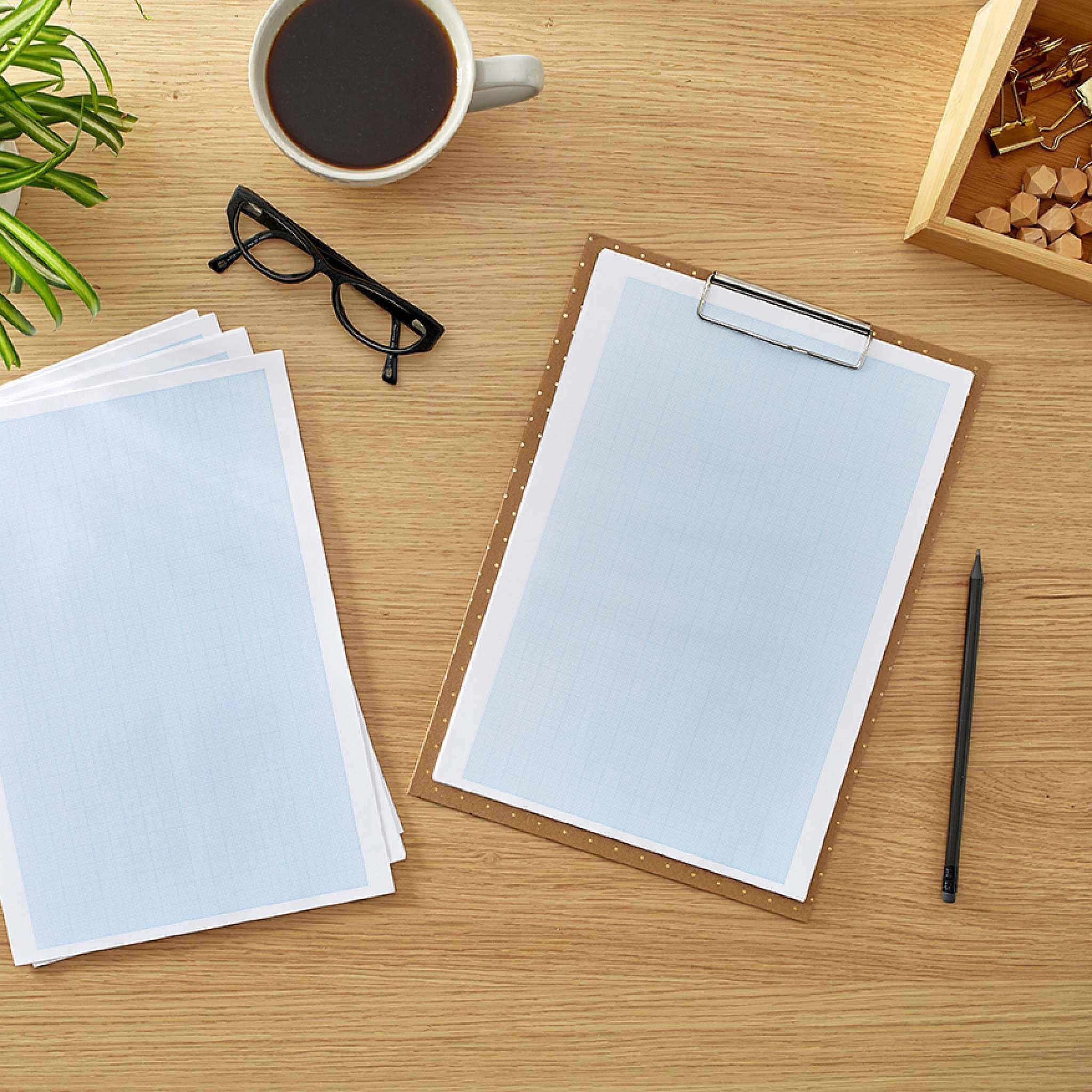 RHINO A4 Loose Leaf Paper, 5mm Squared, 500 Sheets / 1000 Pages, Hole