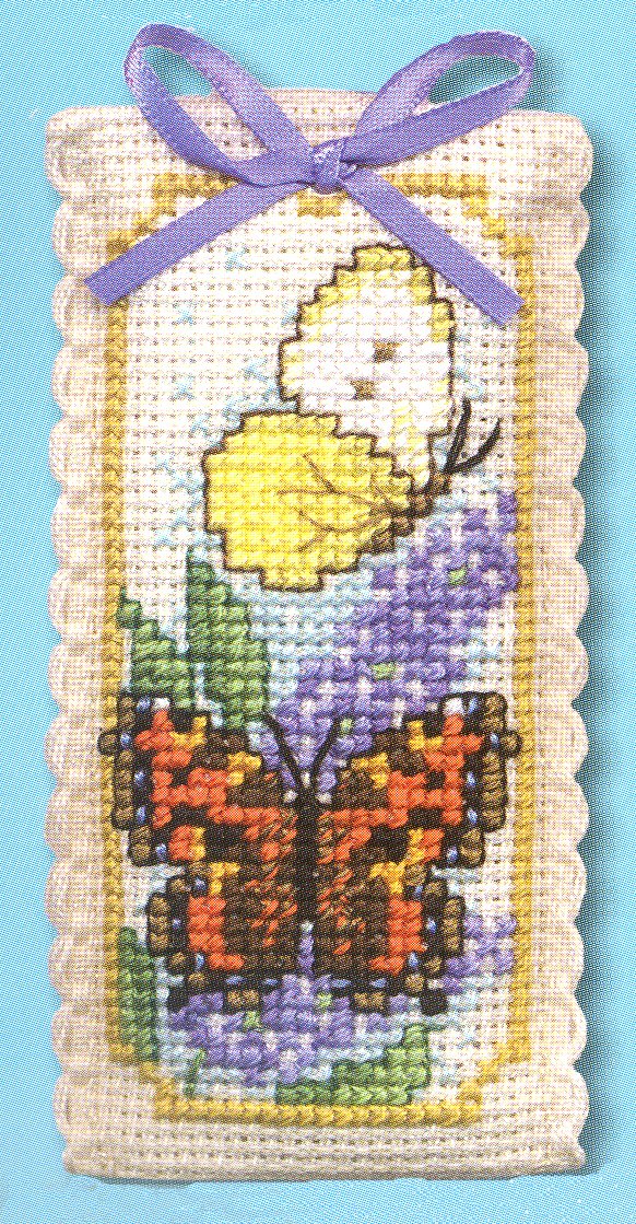 Textile Heritage Butterflies Buddleia Sachet Cross Stitch Kit